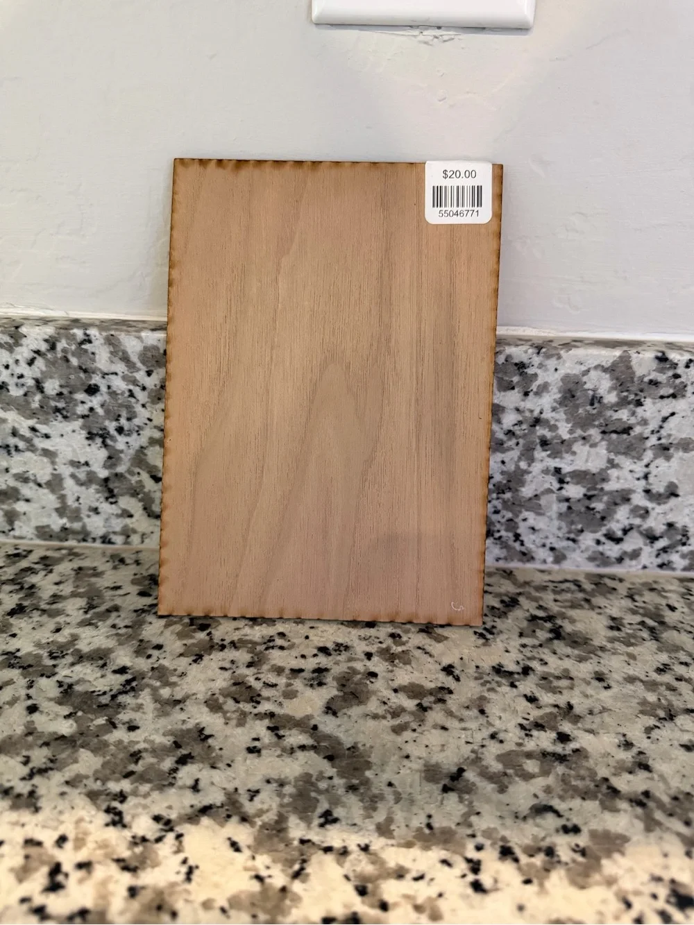 Natural Wood Bathroom Sign 